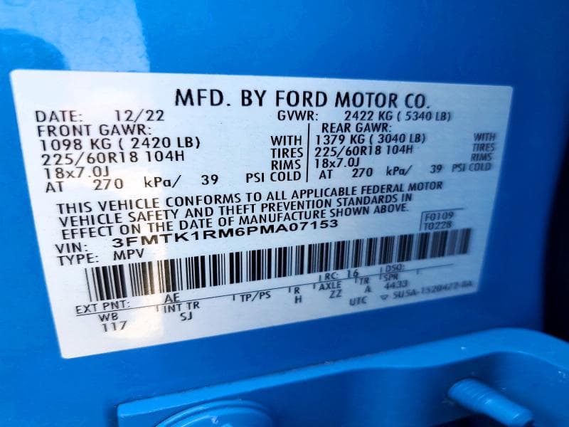 2023 FORD MUSTANG MACH-E SELECT 14