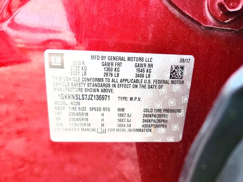 2018 GMC ACADIA SLE 13