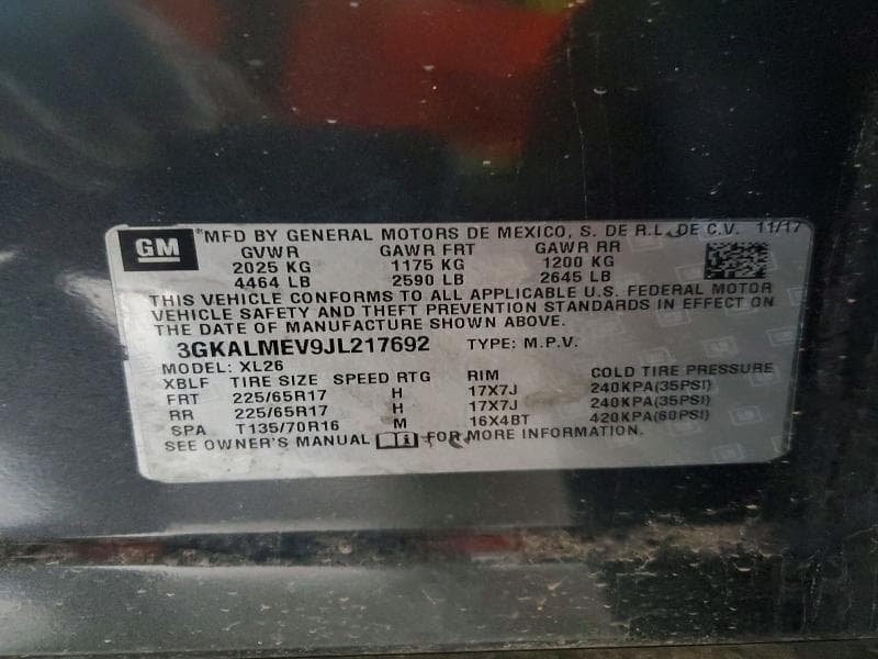 2018 GMC TERRAIN SLE 13