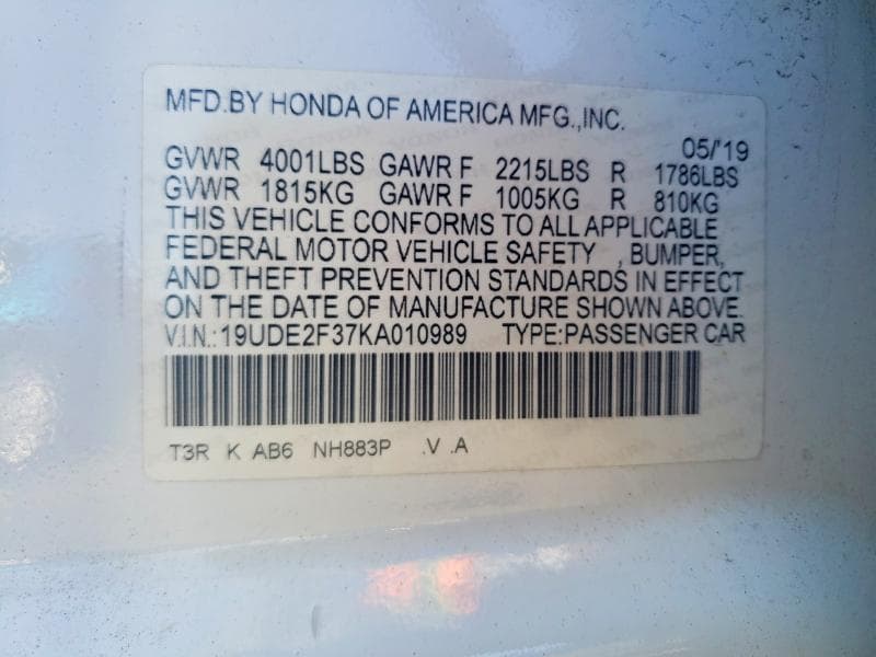 2019 ACURA ILX 13