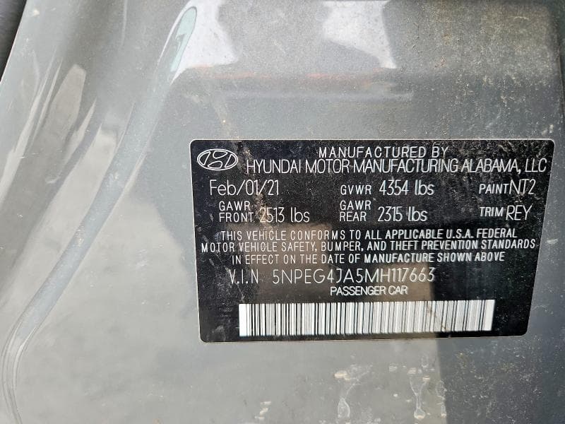 2021 HYUNDAI SONATA SE 12