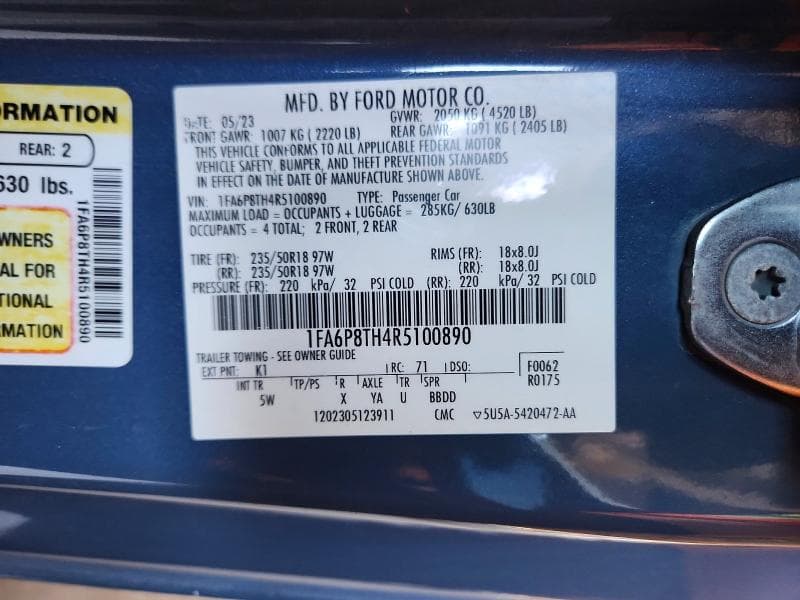 2024 FORD MUSTANG 12