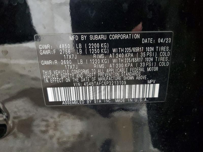 2023 SUBARU OUTBACK PREMIUM 13