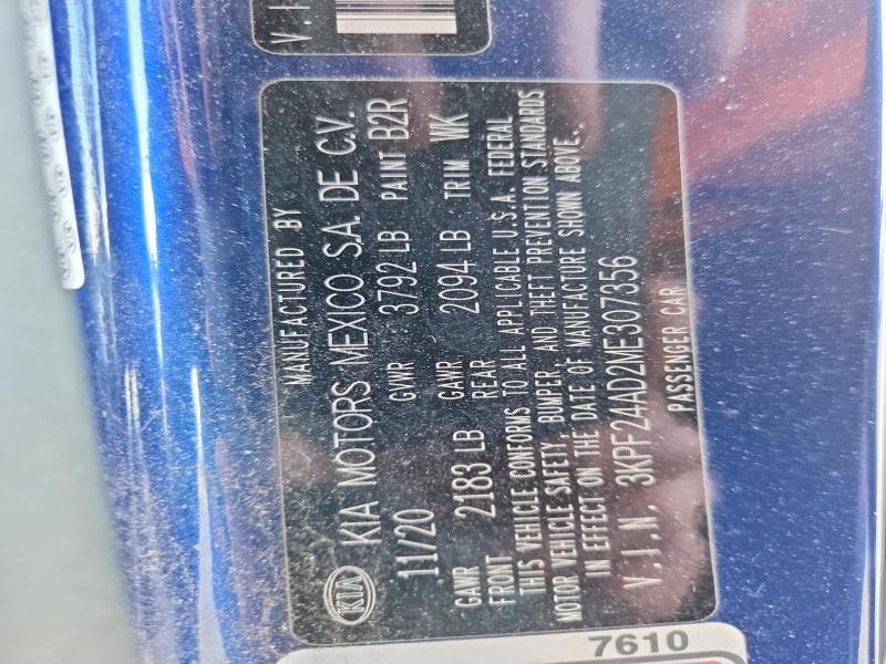 2021 KIA FORTE LXS 12