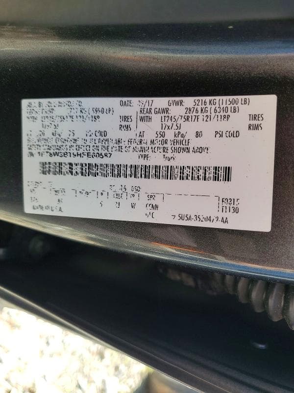 2017 FORD F350 SUPER DUTY 12