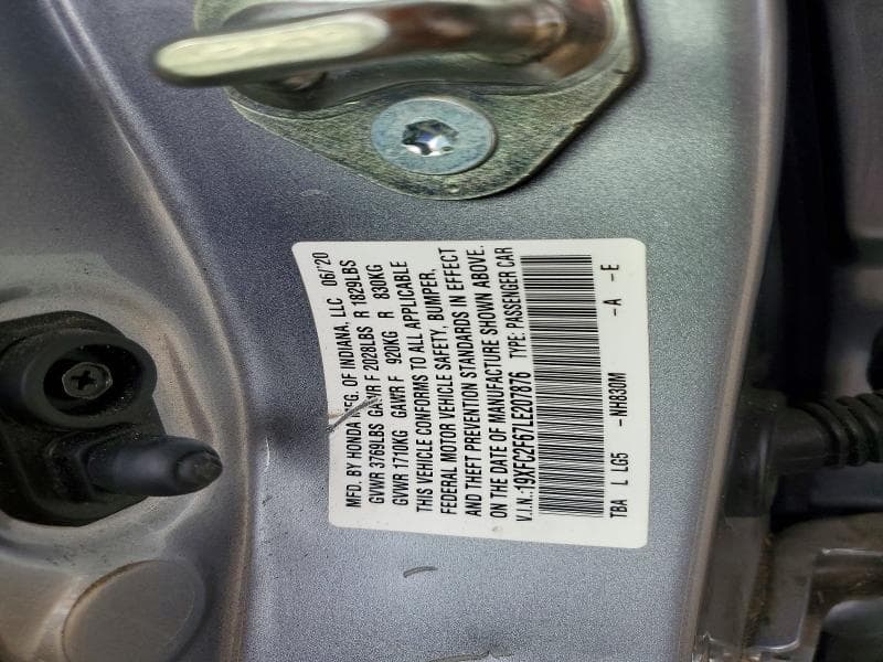 2020 HONDA CIVIC LX 12