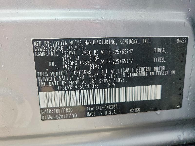 2025 TOYOTA RAV4 LE 14