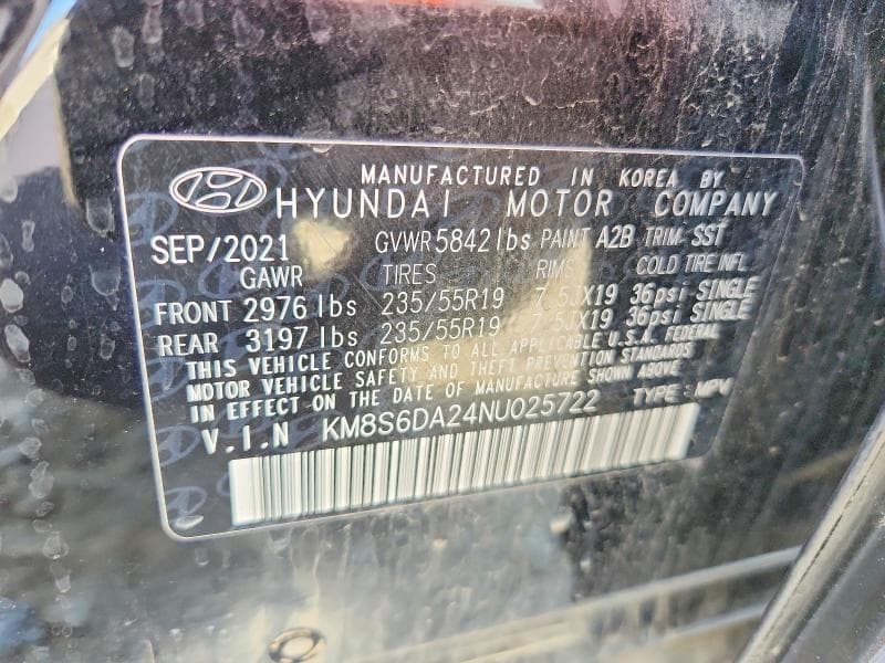 2022 HYUNDAI SANTA FE SEL 14