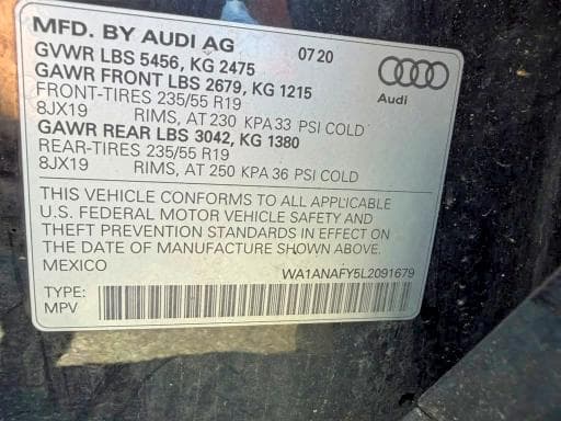 2020 AUDI Q5 PREMIUM 13