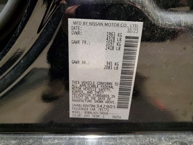2024 NISSAN ALTIMA SV 12