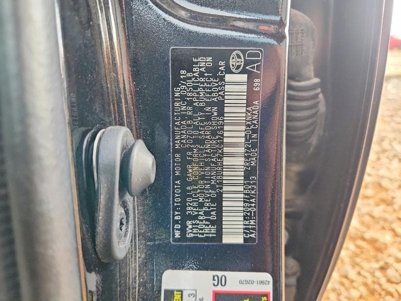 2019 TOYOTA COROLLA LE 13