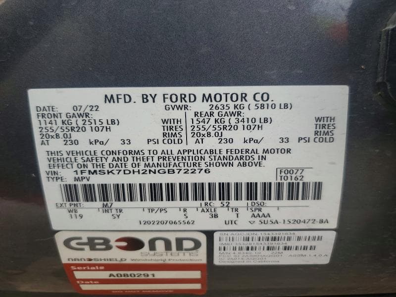 2022 FORD EXPLORER XLT 13