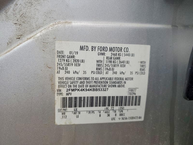 2019 FORD EDGE TITANIUM 13