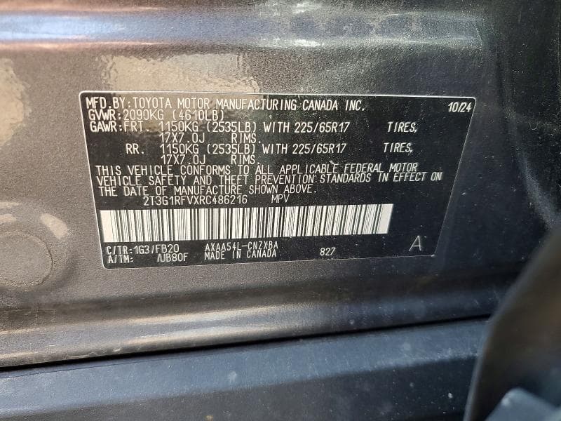 2024 TOYOTA RAV4 LE 12