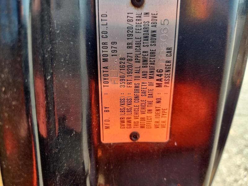 1979 TOYOTA SUPRA 12