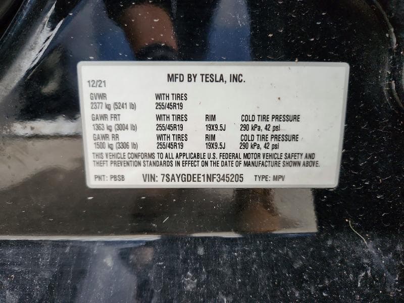 2022 TESLA MODEL Y 12