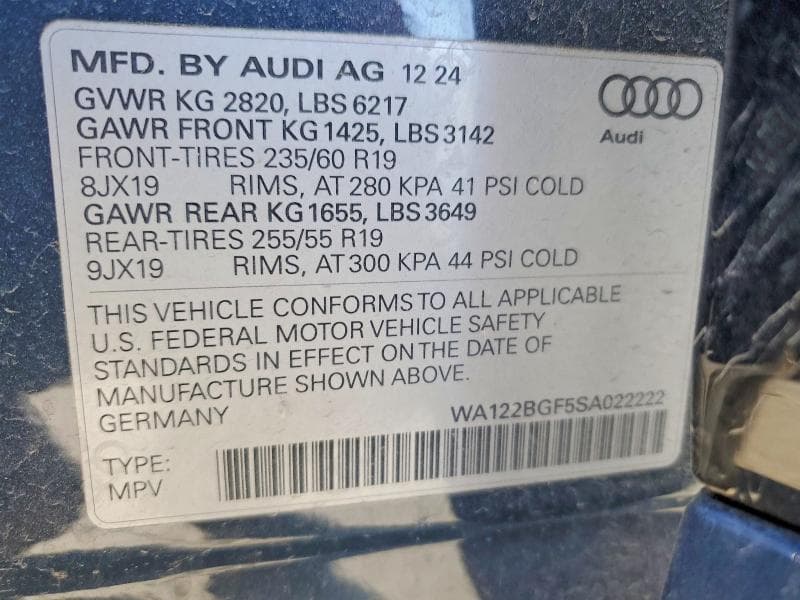 2025 AUDI Q6 E-TRON PREMIUM PLUS 14