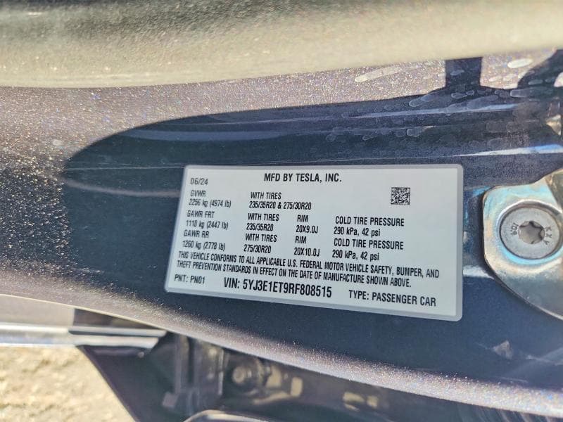 2024 TESLA MODEL 3 12
