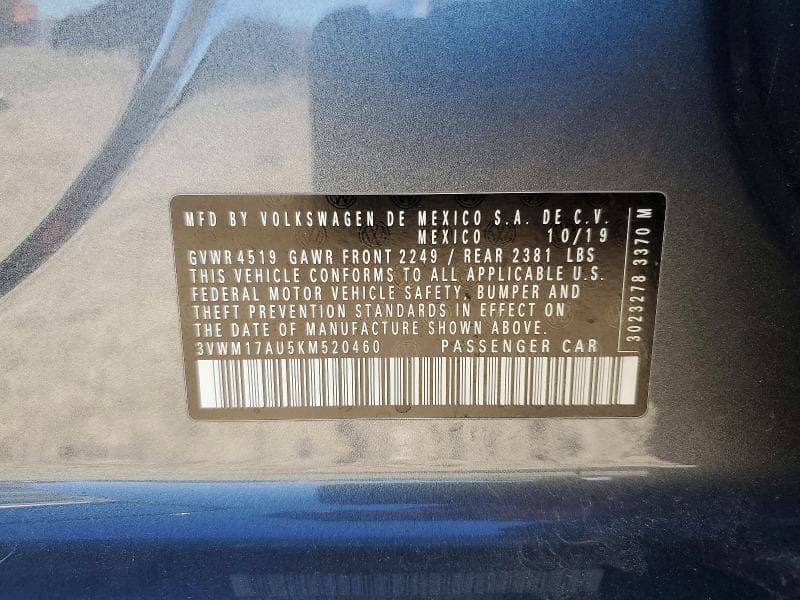 2019 VOLKSWAGEN GOLF ALLTRACK S 13