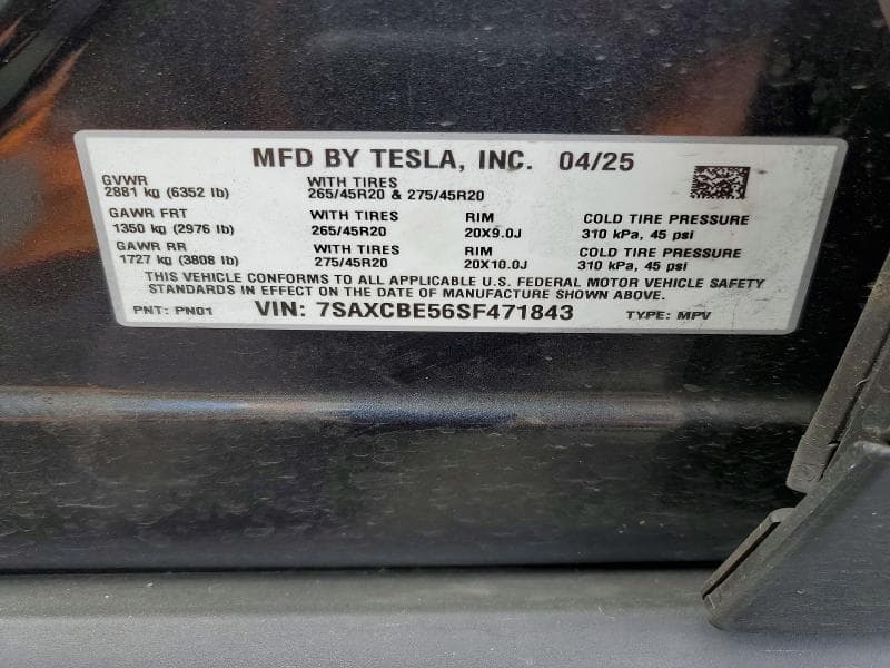 2025 TESLA MODEL X 13