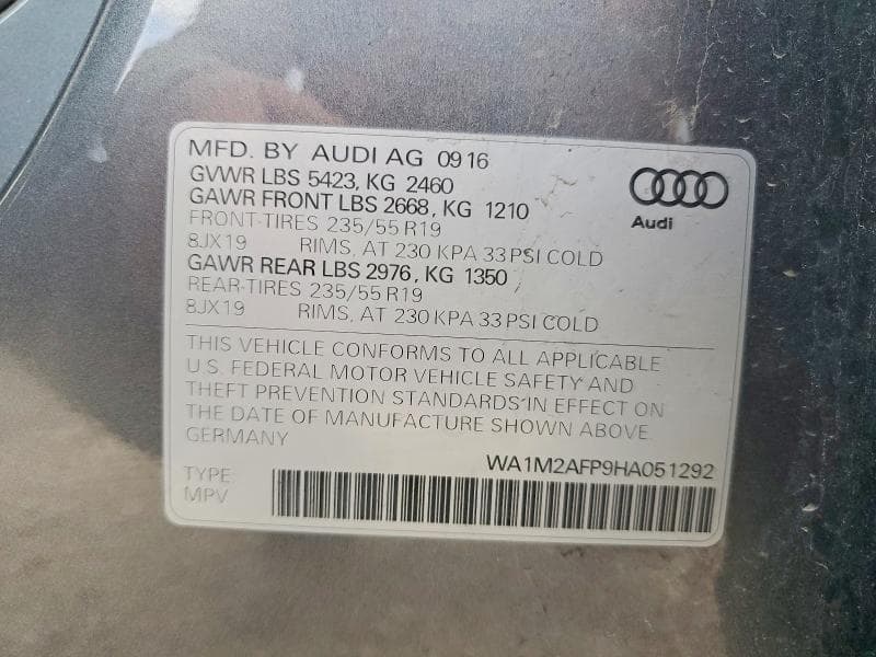 2017 AUDI Q5 PREMIUM PLUS 13