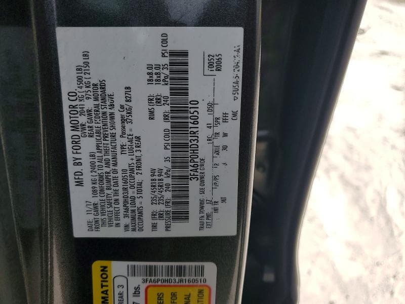 2018 FORD FUSION SE 13