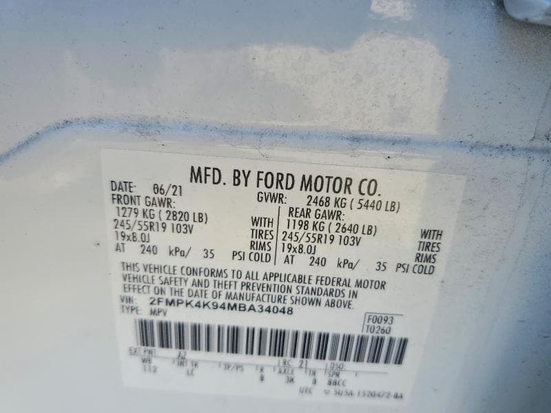 2021 FORD EDGE TITANIUM 13