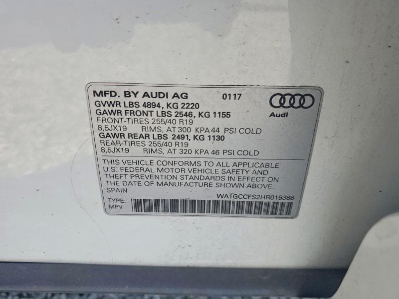 2017 AUDI Q3 PRESTIGE 13