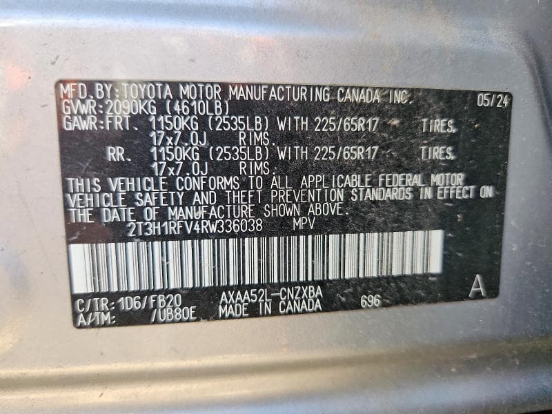 2024 TOYOTA RAV4 LE 13