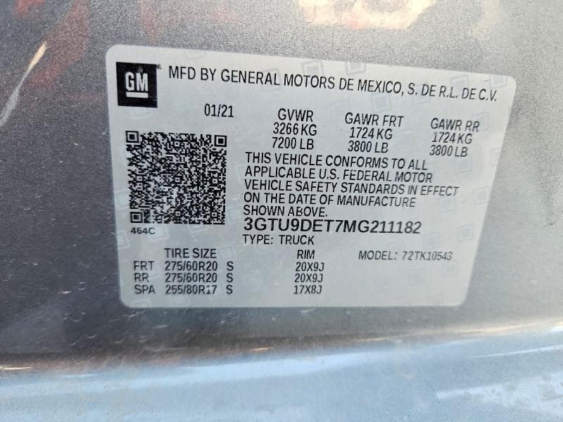 2021 GMC SIERRA K1500 SLT 13
