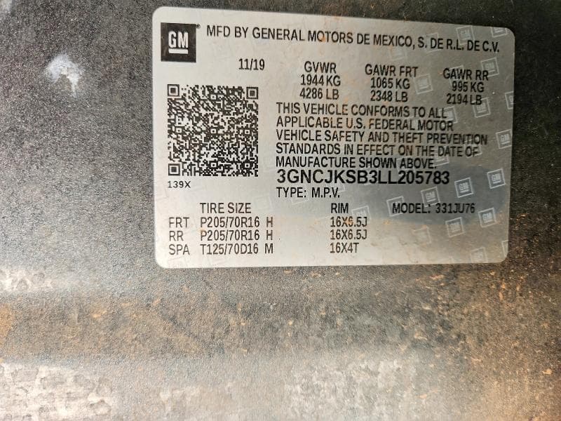 2020 CHEVROLET TRAX LS 12