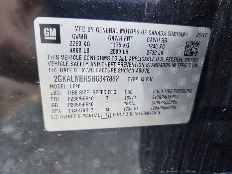 2017 GMC TERRAIN SLE 12