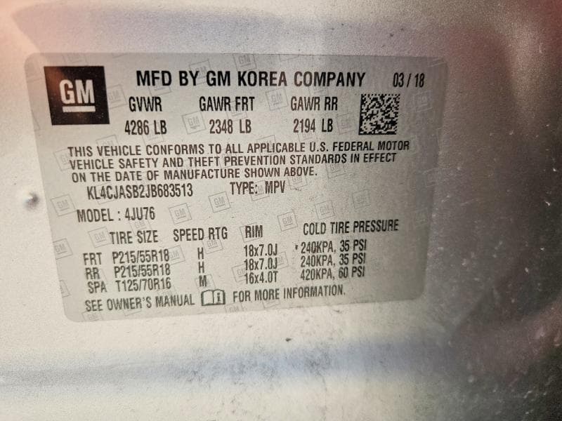 2018 BUICK ENCORE PREFERRED 12