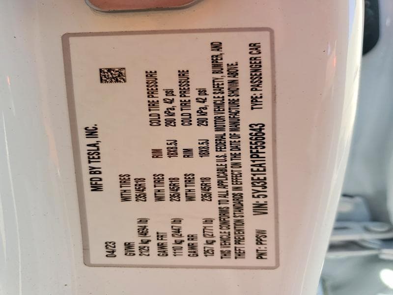 2023 TESLA MODEL 3 13