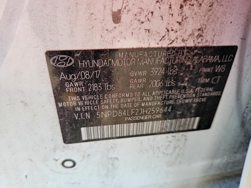 2018 HYUNDAI ELANTRA SEL 12