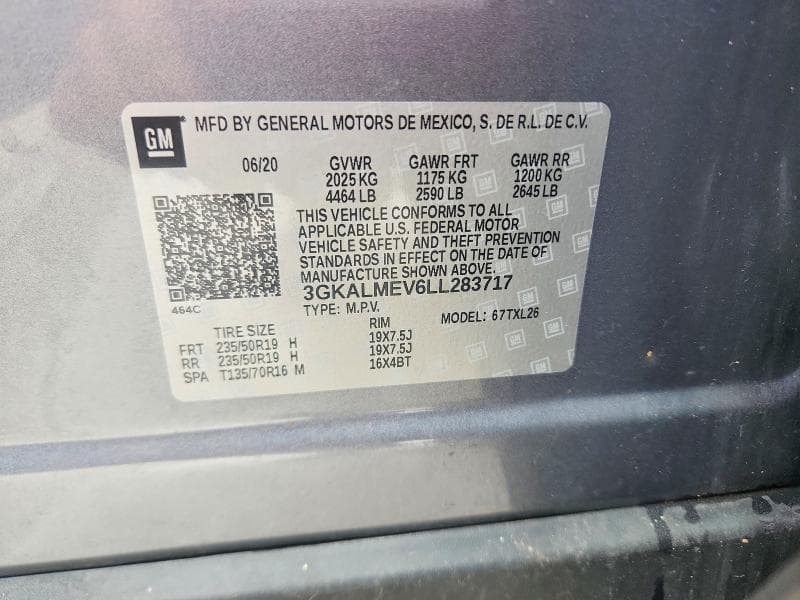2020 GMC TERRAIN SLE 13