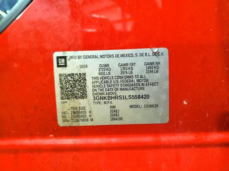2020 CHEVROLET BLAZER 2LT 12