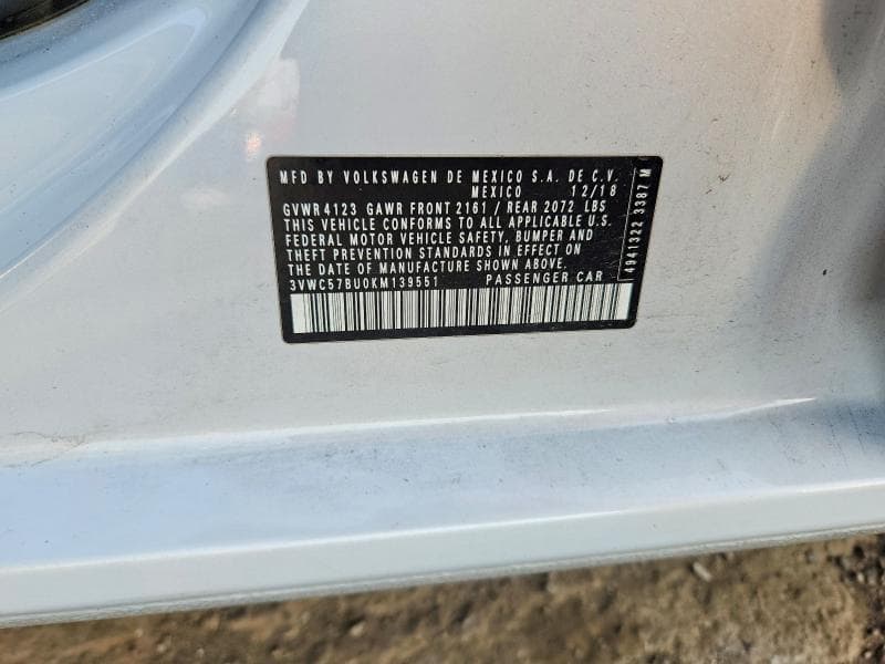 2019 VOLKSWAGEN JETTA S 12