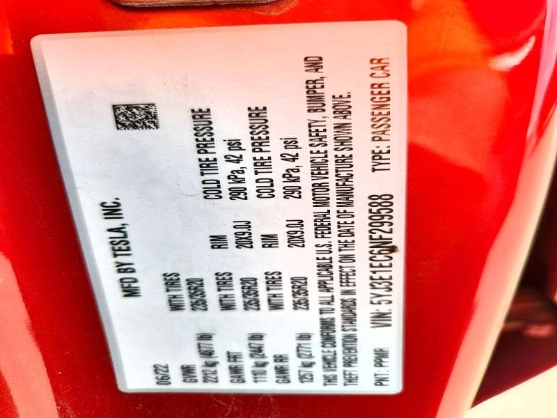 2022 TESLA MODEL 3 12