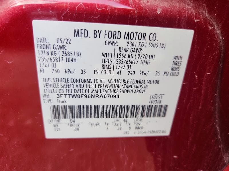 2022 FORD MAVERICK XL 12