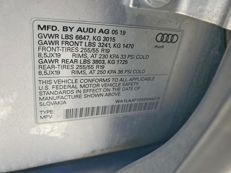 2019 AUDI Q7 PREMIUM PLUS 14
