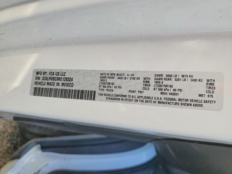 2024 RAM PROMASTER 1500 1500 HIGH 14