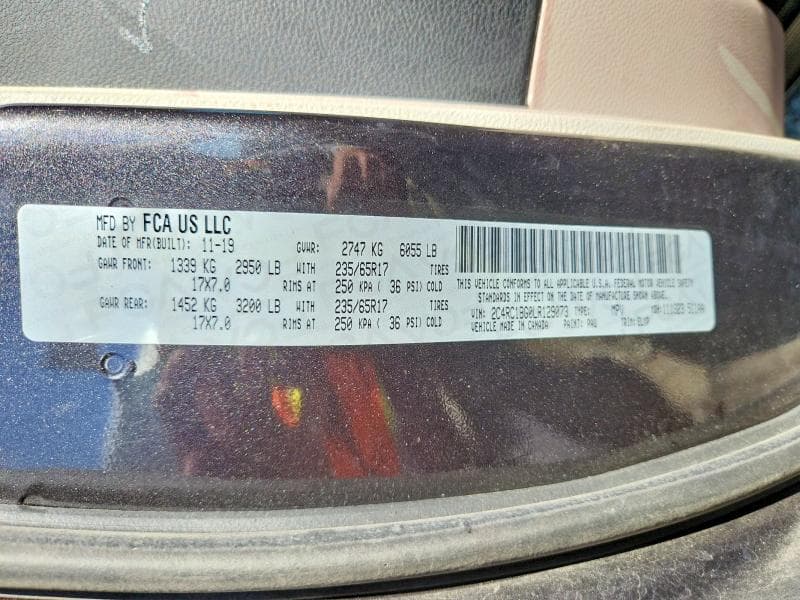 2020 CHRYSLER PACIFICA TOURING L 13