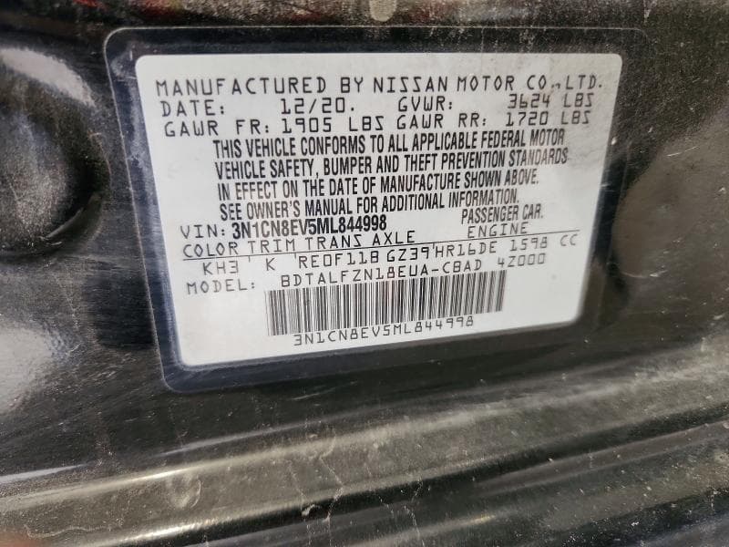2021 NISSAN VERSA SV 12