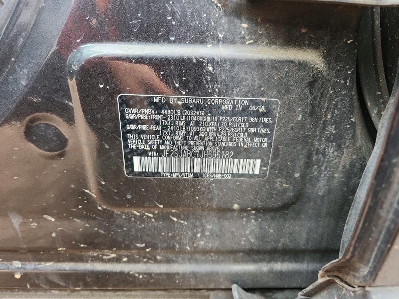 2018 SUBARU FORESTER 2.5I 12