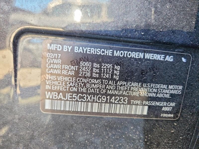 2017 BMW 540 I 12