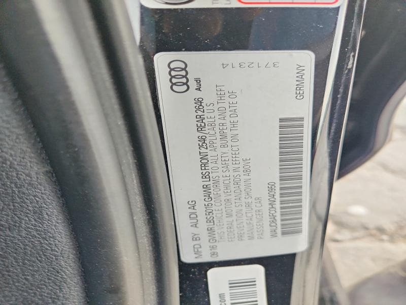 2017 AUDI A6 PREMIUM PLUS 12