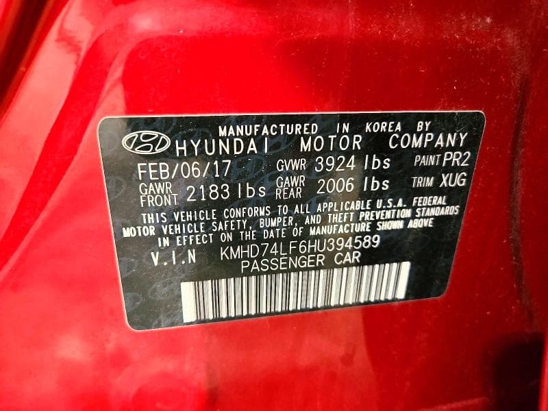 2017 HYUNDAI ELANTRA SE 13