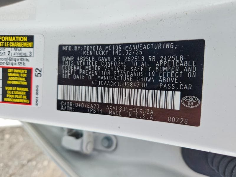 2025 TOYOTA CAMRY SE 12