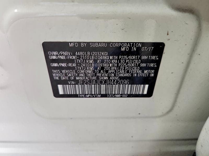 2018 SUBARU FORESTER 2.5I LIMITED 13